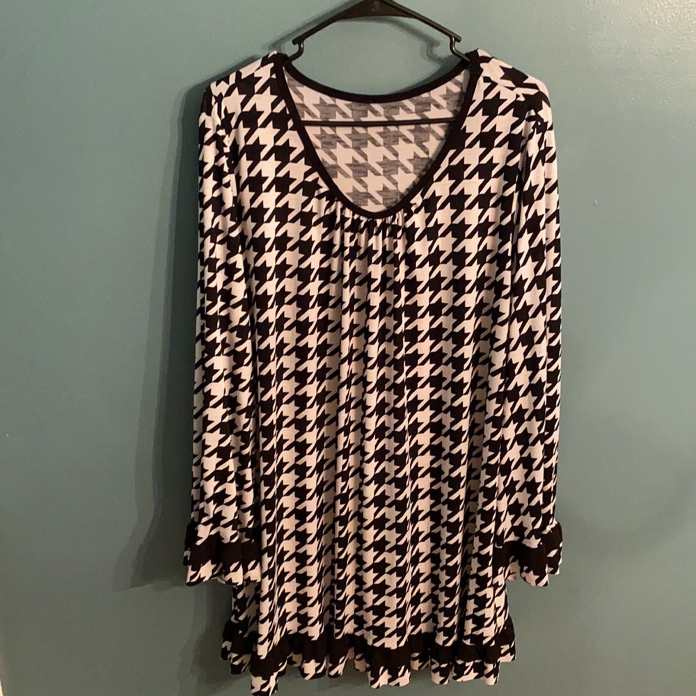 Houndstooth tunic